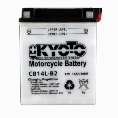 KYOTO BATTERIE YB14L-B2 AGM - AVEC PACK ACIDE (INCLUS)