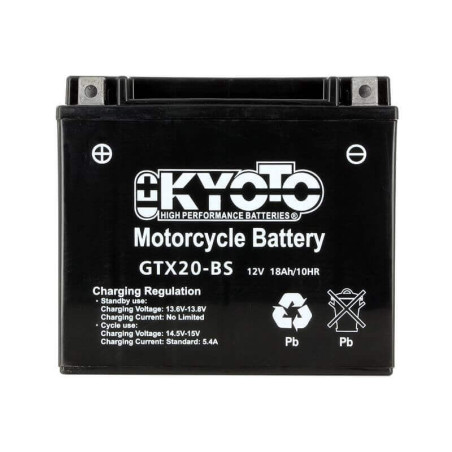 KYOTO BATTERIE GTX20-BS AGM - AVEC PACK ACIDE (INCLUS)