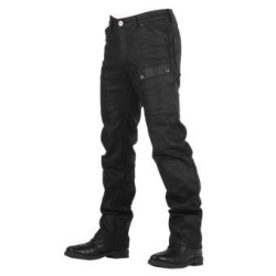 OVERLAP STURGIS NOIR WAXED JEANS Homologué Toutes routes