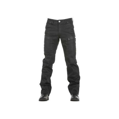 OVERLAP STURGIS NOIR WAXED JEANS Homologué Toutes routes