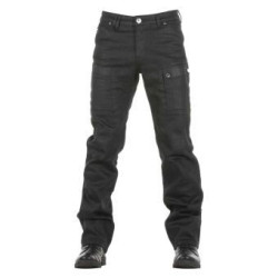 OVERLAP STURGIS NOIR WAXED JEANS Homologué Toutes routes