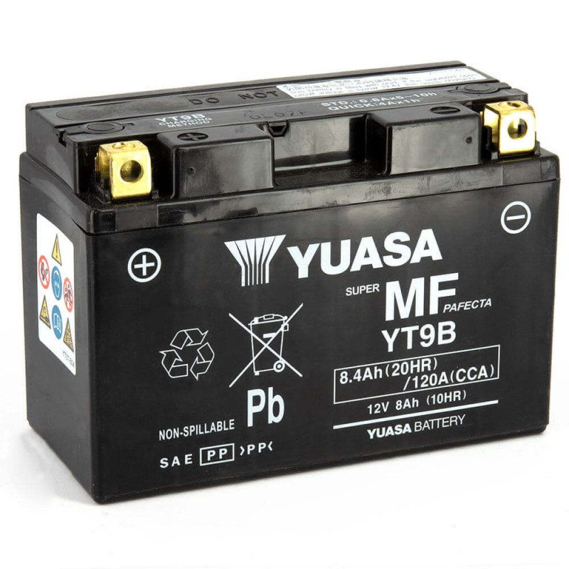 YUASA BATTERIE YT9B  - SLA AGM (ACIDE REMPLI)