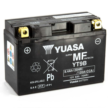 YUASA BATTERIE YT9B  - SLA AGM (ACIDE REMPLI)