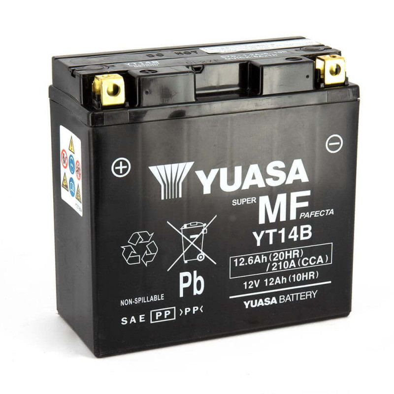 YUASA BATTERIE YT14B - SLA AGM (ACIDE REMPLI)