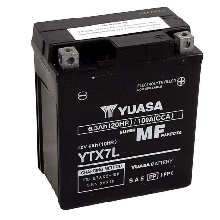 YUASA BATTERIE YTX7L - SLA AGM (ACIDE REMPLI)