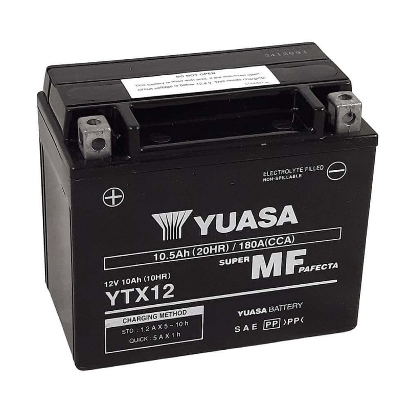 YUASA BATTERIE YTX12 - SLA AGM (ACIDE REMPLI)
