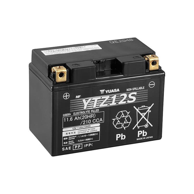 YUASA BATTERIE YTZ12-S - SLA AGM (ACIDE REMPLI)