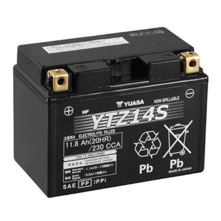 YUASA BATTERIE YTZ14-S - SLA AGM (ACIDE REMPLI)