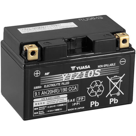 YUASA BATTERIE YTZ10-S - SLA AGM (ACIDE REMPLI)