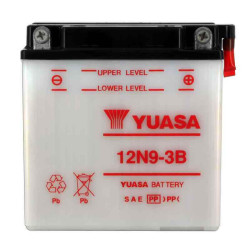 YUASA BATTERIE 12N9-3B - SANS PACK ACIDE (NON INCLUS)
