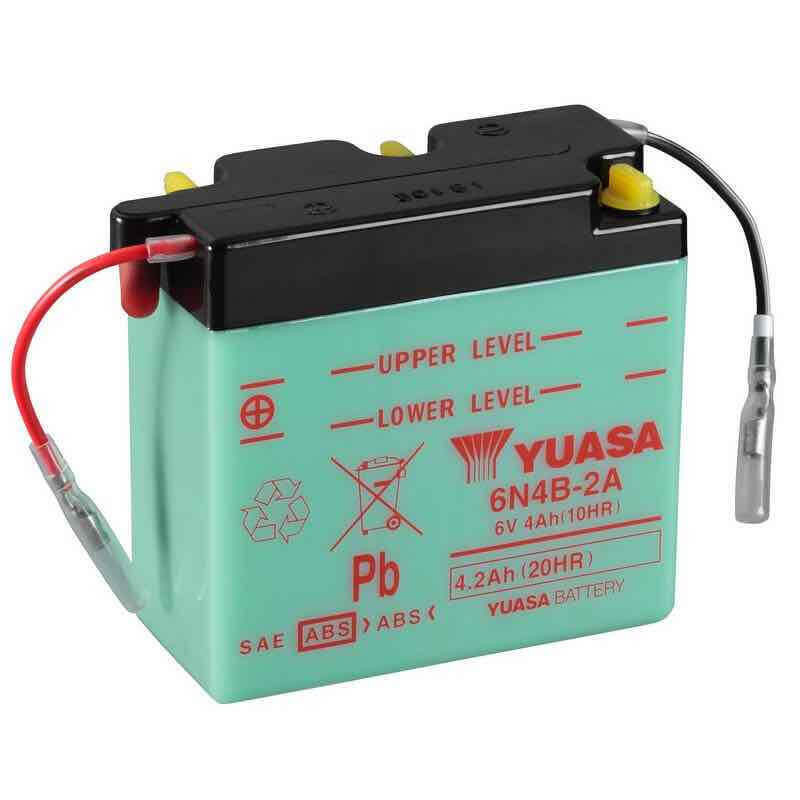 YUASA BATTERIE 6N4B-2A - SANS PACK ACIDE (NON INCLUS)