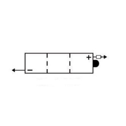 YUASA BATTERIE 6N4-2A-4 - SANS PACK ACIDE (NON INCLUS)