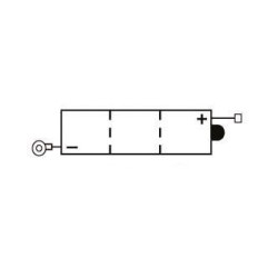 YUASA BATTERIE 6N4-2A-5 - SANS PACK ACIDE (NON INCLUS)