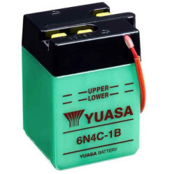YUASA BATTERIE 6N4C-1B - SANS PACK ACIDE (NON INCLUS)