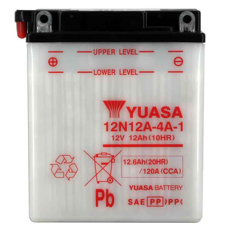YUASA BATTERIE 12N12A-4A-1 - SANS PACK ACIDE (NON INCLUS)