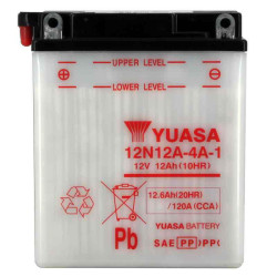 YUASA BATTERIE 12N12A-4A-1 - SANS PACK ACIDE (NON INCLUS)