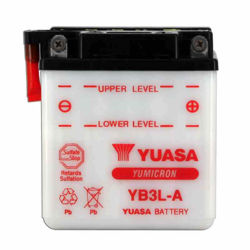 YUASA BATTERIE YB3L-A - SANS PACK ACIDE (NON INCLUS)