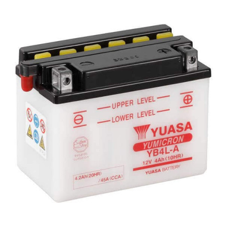 YUASA BATTERIE YB4L-A - SANS PACK ACIDE (NON INCLUS)