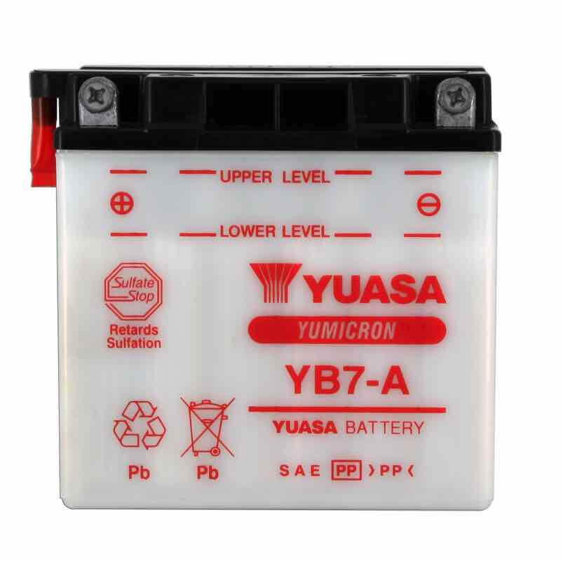 YUASA BATTERIE YB7-A - SANS PACK ACIDE (NON INCLUS)
