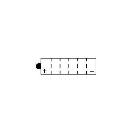 YUASA BATTERIE YB12A-A - SANS PACK ACIDE (NON INCLUS)