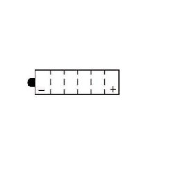 YUASA BATTERIE YB12AL-A2 - SANS PACK ACIDE (NON INCLUS)