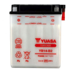 YUASA BATTERIE YB14-B2 - SANS PACK ACIDE (NON INCLUS)