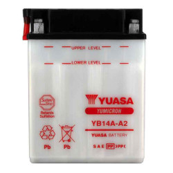 YUASA BATTERIE YB14A-A2 - SANS PACK ACIDE (NON INCLUS)