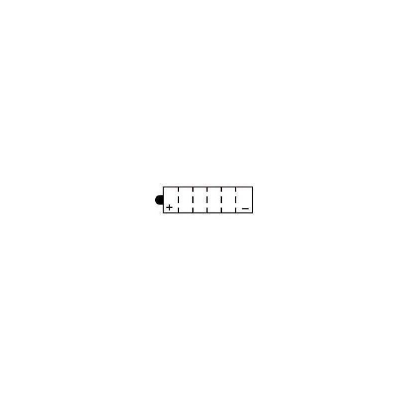 YUASA BATTERIE YB14A-A2 - SANS PACK ACIDE (NON INCLUS)