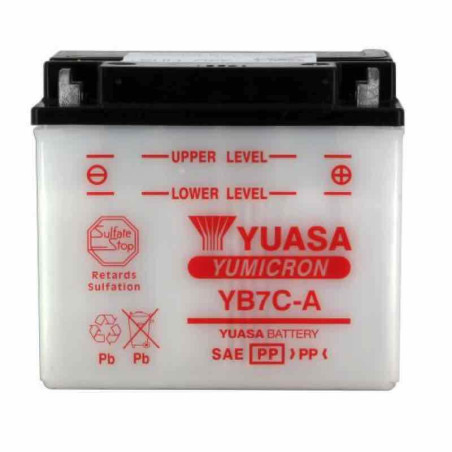 YUASA BATTERIE YB7C-A - SANS PACK ACIDE (NON INCLUS)