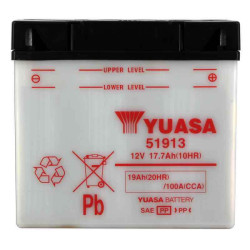 YUASA BATTERIE 51913 - SANS PACK ACIDE (NON INCLUS)