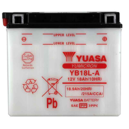 YUASA BATTERIE YB18L-A - SANS PACK ACIDE (NON INCLUS)