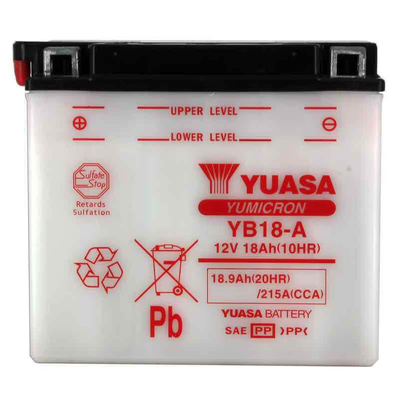 YUASA BATTERIE YB18-A - SANS PACK ACIDE (NON INCLUS)