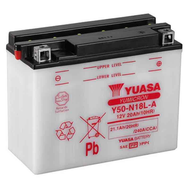 YUASA BATTERIE Y50-N18L-A - SANS PACK ACIDE (NON INCLUS)