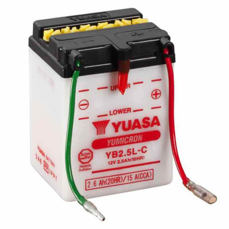YUASA BATTERIE YB2.5L-C - SANS PACK ACIDE (NON INCLUS)