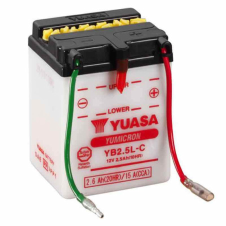 YUASA BATTERIE YB2.5L-C - SANS PACK ACIDE (NON INCLUS)