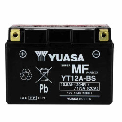 YUASA BATTERIE YT12A-BS AGM - AVEC PACK ACIDE (INCLUS)