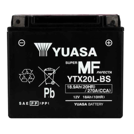 YUASA BATTERIE YTX20L-BS AGM - AVEC PACK ACIDE (INCLUS)