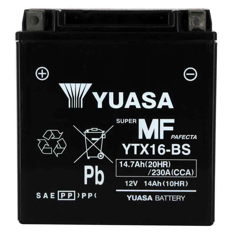 YUASA BATTERIE YTX16-BS AGM - AVEC PACK ACIDE (INCLUS)