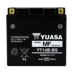 YUASA BATTERIE YT14B-BS AGM - AVEC PACK ACIDE (INCLUS)