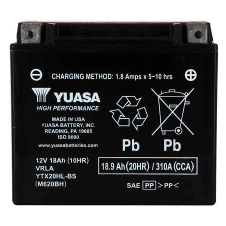 YUASA BATTERIE YTX20HL-BS - AGM - AVEC PACK ACIDE (INCLUS)