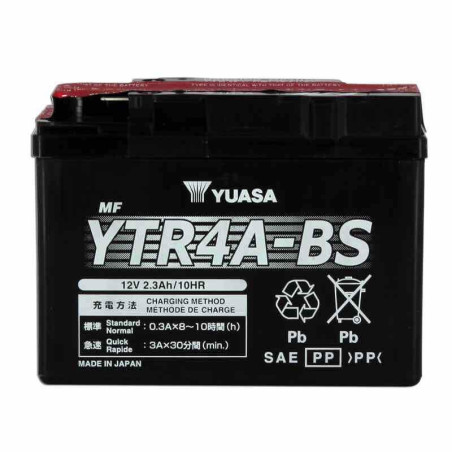 YUASA BATTERIE YTR4A-BS AGM - AVEC PACK ACIDE (INCLUS)