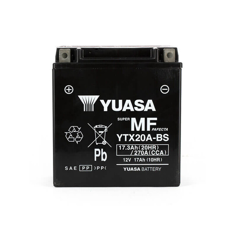 YUASA BATTERIE YTX20A-BS AGM - AVEC PACK ACIDE (INCLUS)