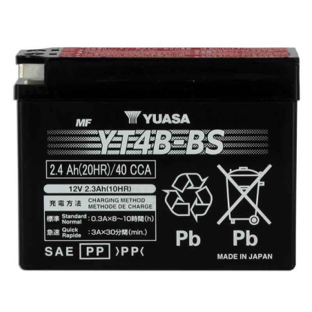 YUASA BATTERIE YT4B-BS AGM - AVEC PACK ACIDE (INCLUS)