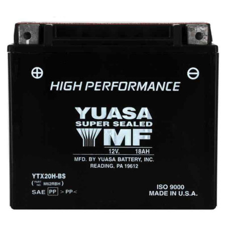 YUASA BATTERIE YTX20H-BS AGM - AVEC PACK ACIDE (INCLUS)