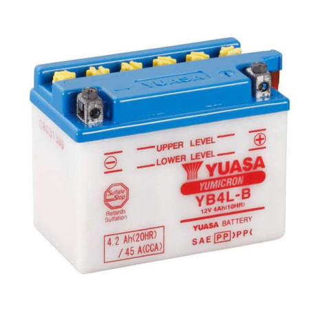YUASA BATTERIE YB4L-B - AVEC PACK ACIDE (INCLUS)