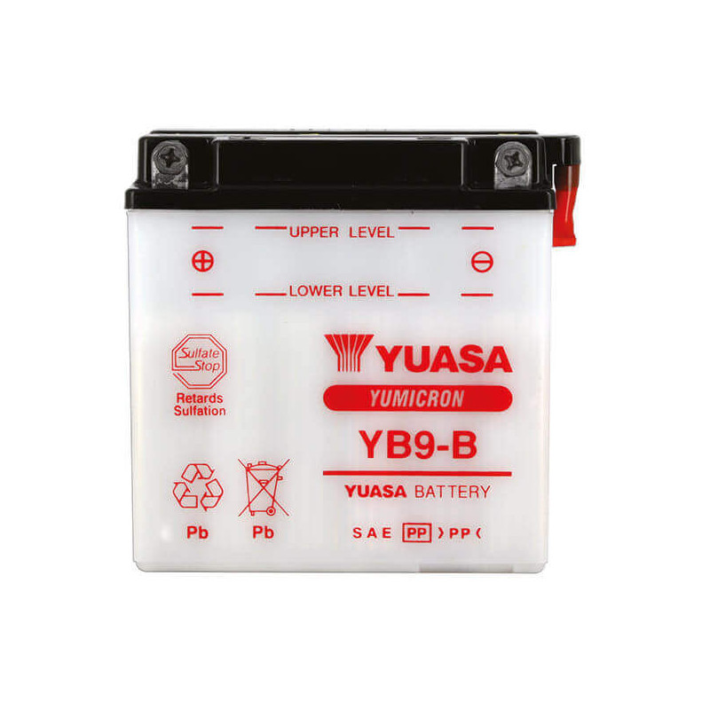 YUASA BATTERIE YB9-B - AVEC PACK ACIDE (INCLUS)