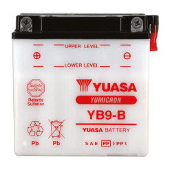 YUASA BATTERIE YB9-B - AVEC PACK ACIDE (INCLUS)