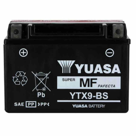YUASA BATTERIE YTX9-BS AGM - AVEC PACK ACIDE (INCLUS)
