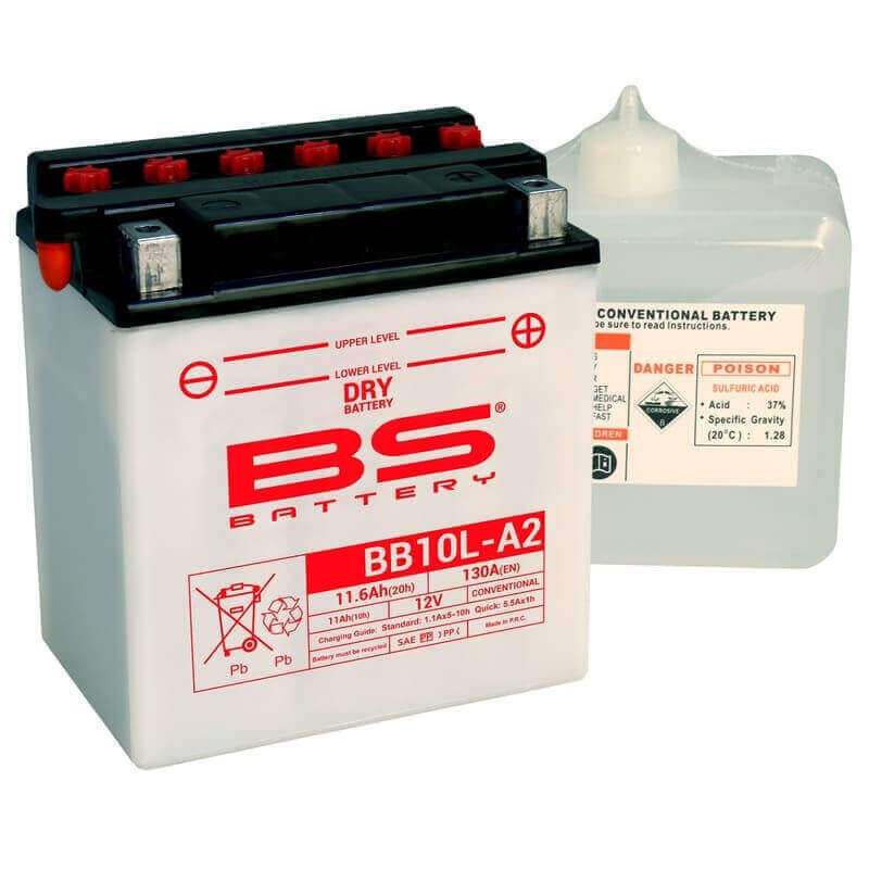 BS BATTERY BATTERIE BB10L-A2 - AVEC PACK ACIDE (INCLUS)