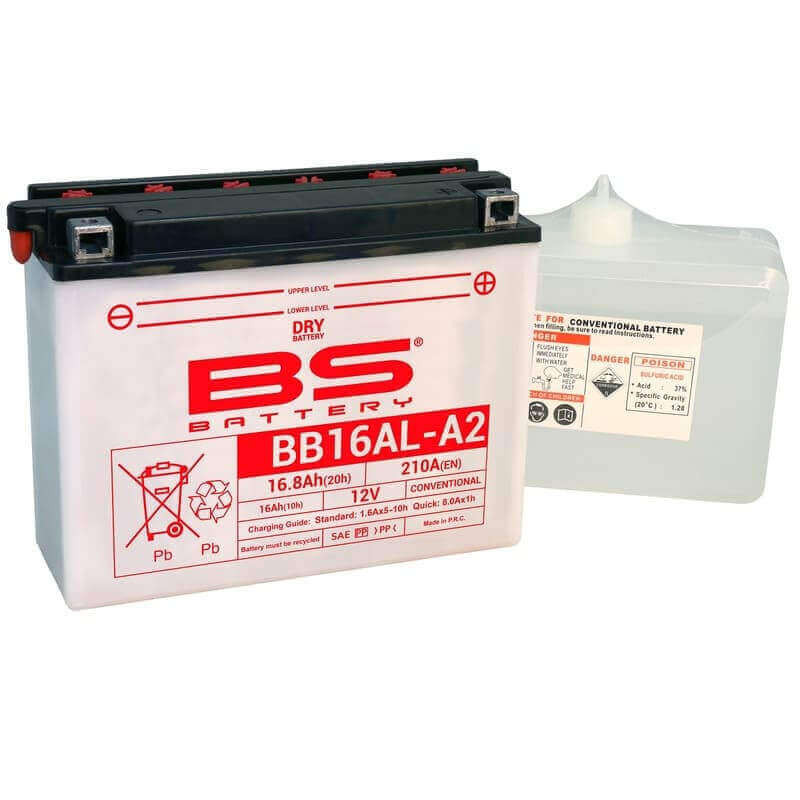 BS BATTERY BATTERIE BB16AL-A2 - AVEC PACK ACIDE (INCLUS)